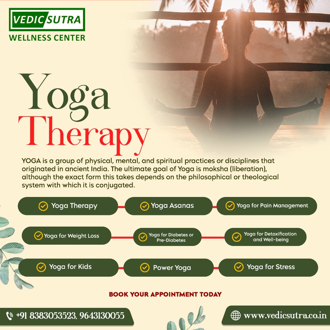 Vedic Sutra Yoga Therapy Classes