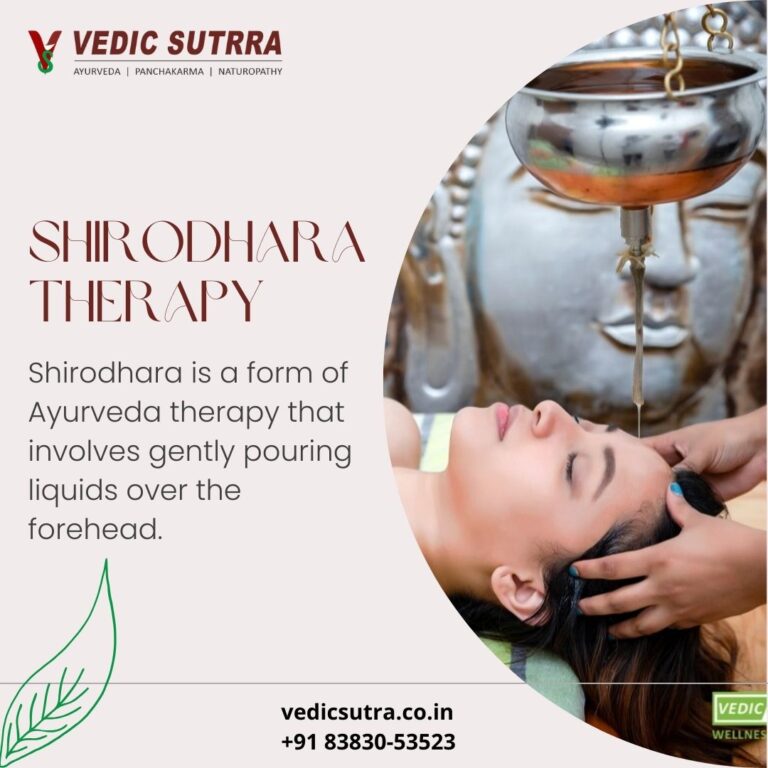 Shirodhara Therapy - Vedic Sutrra Wellness Center